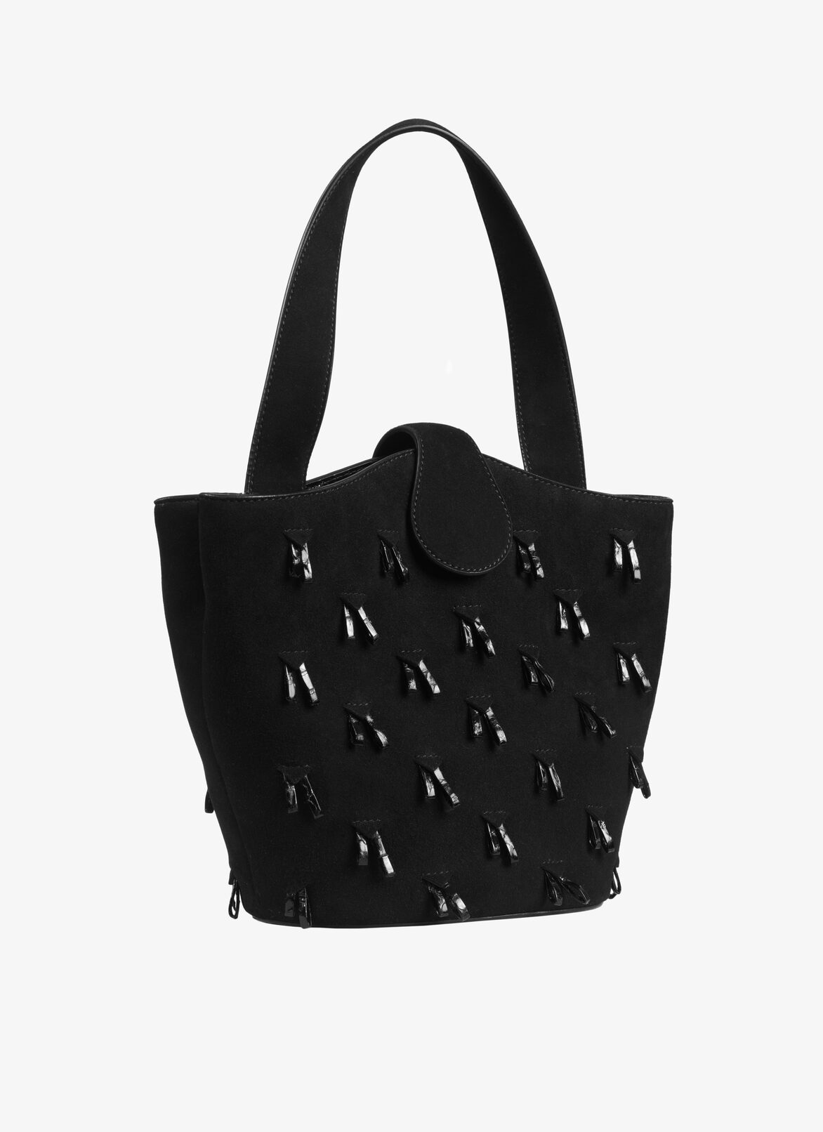SLEEVELESS REEDITION SUEDE+ELAPHE BLACK ALAÏA BLACK  SLEEVELESS REEDITION SUEDE+ELAPHE BLACK